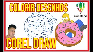 COMO COLORIR SEUS DESENHOS MAIS FACILMENTE NO COREL DRAW [upl. by Snebur]