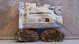 TasteTest KoRo Bio Energy Ball 🍀 Salted Pistachio 🍀 [upl. by Larianna238]