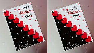 Valentines Day Greeting Card Easy Valentines day Card Easy  How to make Valentines day Card [upl. by Rehotsirhc736]