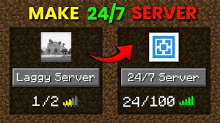 How to make 247 Aternos server  In Aternos  🤯  No Clickbait [upl. by Anerehs195]