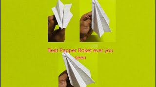 Paper origami Rocket for kids [upl. by Eilra]