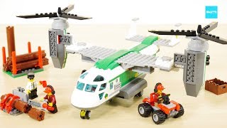 レゴ シティ カーゴヘリプレーン 60021 セット説明 331～ ティルトローター機 ／ LEGO City Cargo Heliplane [upl. by Ettessil469]