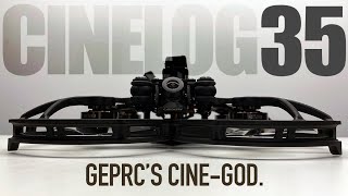 GepRcs CINEGOD  GepRc Cinelog35 Analog Cinewhoop  REVIEW amp FLIGHT ðŸ›¸ [upl. by Ahseket]