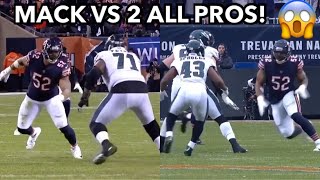 Khalil Mack vs Jason Peters amp Lane Johnson OL vs DL 1 on 1s Khalil Mack traded to Chargers [upl. by Lenroc]