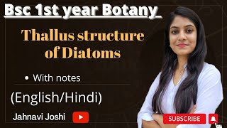 Diatoms Thallus Structure Notes Bsc 1st year Botany [upl. by Ennovyhs]