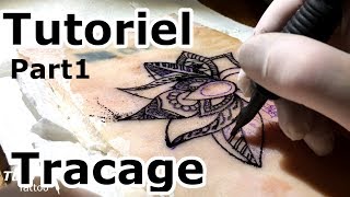 Technique Tatouage Tracage puis Ombrage quot whip shadingquot partie 1tuto [upl. by Zechariah842]