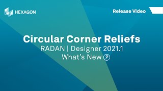 Circular Corner Reliefs  RADAN Designer 20211 [upl. by Burr]