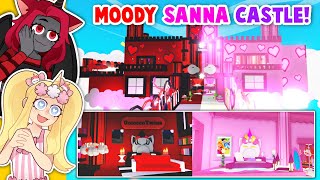 Most AMAZING SANNA And MOODY CASTLE EVER In Adopt Me Roblox [upl. by Nethsa]