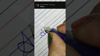 How to write the alphabet AtoZ in cursive writingHandwriting practicecursivehandwriting our name [upl. by Onibag]