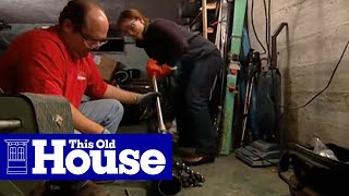 How to Replace a WholeHouse Plumbing Trap  This Old House [upl. by Sitnalta551]