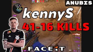 CSGO POV kennyS 4116 Anubis 𝙒𝙞𝙣 1612  Faceit 13122022 [upl. by Leban157]