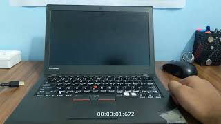 Lenovo thinkpad x250 ssd vs hhd boot up test [upl. by Bough]