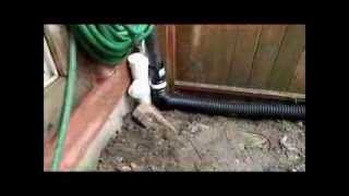 Drainage Flooding Quick Solution  Divert Water Away From The House [upl. by Killam]