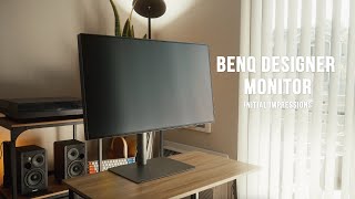 BenQ 32quot Designer Monitor  Initial Impressions [upl. by Wadesworth]