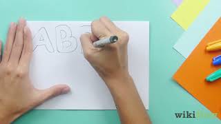 How to Draw Bubble Letters [upl. by Dixie]