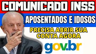 INSS COMUNICOU APOSENTADO E IDOSOS PRECISAM CRIAR CONTA NO GOV BR PARA SACAR NOVOS BENEFÍCIOS [upl. by Lleral]