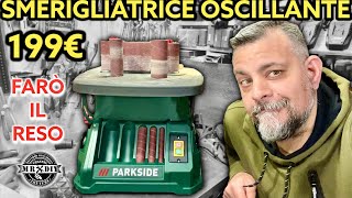 Peccato Smerigliatrice a mandrino oscillante Parkside Levigatrice rullo e nastro psso 500 a1 lidl [upl. by Anerul]