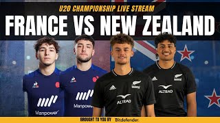 U20 FRANCE VS NEW ZEALAND LIVE  France vs New Zealand Live Commentary amp Watchalong [upl. by Ayek]