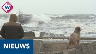 Spectaculaire beelden van de storm op Scheveningen  OMROEP WEST [upl. by Haisi740]