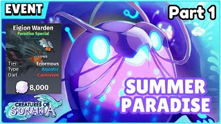 COS SUMMER PARADISE EVENT HOW TO GET PEARLS FAST [upl. by Carolann]