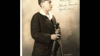 Yehudi Menuhin plays Achron quotLa Romanescaquot [upl. by Graybill]