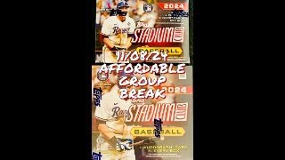 110824 Affordable Group Break feat 2024 Topps Stadium Club [upl. by Sy]