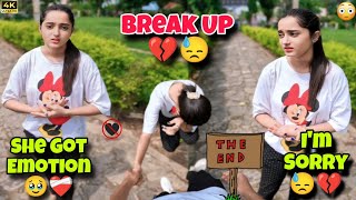 Break Up Prank On My Girlfriend💔She Got Emotion And Crying😭💔breakup [upl. by Zaslow]