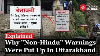 Explained Why quotNonHinduquot Warnings Were Put Up amp Then Removed In Uttarakhand [upl. by Ripp]