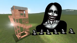 Kuchisake Onna Vs Towers In Garrys Mod [upl. by Naid]