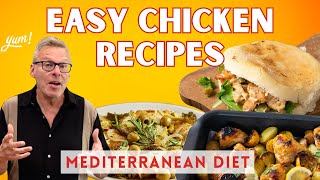 3 Chicken Thigh Recipes  Easy Dinners from the Mediterranean Diet [upl. by Baptist]