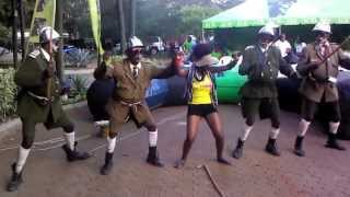 Zangalewa dancers Entertaining Rally Fans at KCB Voi Rally [upl. by Ty]