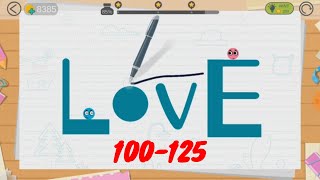 Love Balls Full Walkthrough 3 Stars Part 5 Levels 100  125 Unite Balls [upl. by Oznofla190]