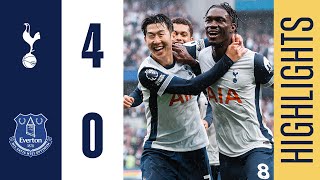 TOTTENHAM HOTSPUR 40 EVERTON  PREMIER LEAGUE HIGHLIGHTS  FOURMIDABLE DISPLAY AS SON SCORES TWO [upl. by Bobbette283]