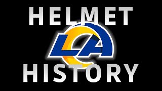 Los Angeles Rams  Helmet History [upl. by Cirted]