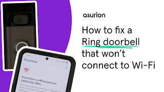 How to fix a Ring doorbell that wont connect to WiFi  Asurion [upl. by Dehnel]