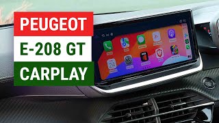 Apple CARPLAY amp Android AUTO on Peugeot e208 2024 Howto amp Review [upl. by Ymmat]