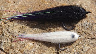 Craft Fur Hollow Fleye Minnow Pattern Bass Tarpon Snook Trout [upl. by Fisa468]