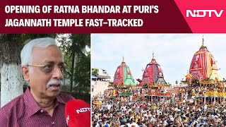 Jagannath Temple  Opening Of Ratna Bhandar At Puri’s Jagannath Temple Committee Chairman To NDTV [upl. by Gitlow]