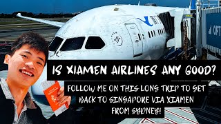 XIAMEN AIRLINES Flight MF802 Sydney to Xiamen Boeing 7878 [upl. by Aikemot272]