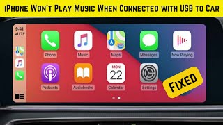 iPhone Wont Play Music When Connected With USB To Car Fix  iPhone USB Not Working On Car Solved [upl. by Melia7]