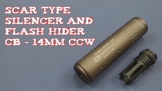 Review SCAR Type QD Silencer and Flash Hider  CB  14mm CCW [upl. by Atnod]