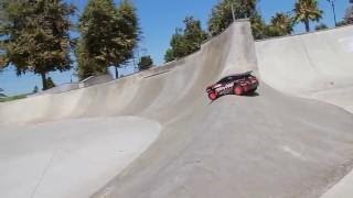 Traxxas Rally Shreds SoCal Skate Park [upl. by Thgiwed819]