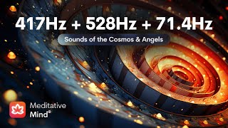 417Hz  528Hz  714Hz  TRIPLE HEALING FREQUENCIES  Wipes out Negative Energies  Positive T [upl. by Ima65]