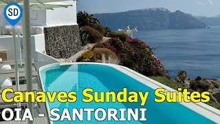 Oia Santorini Luxury Hotel  Canaves Sunday Suites  Grand Tour [upl. by Frisse]