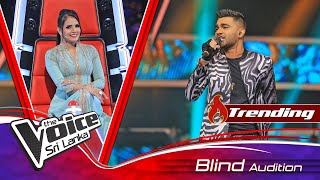 Sheron Silva  Wilpaththuwe විල්පත්තුවේ  Blind Auditions  The Voice Sri Lanka [upl. by Anwahsak]