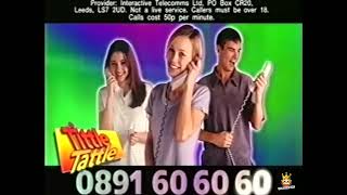 Chat Lines Tittle Tattle 0891 60 60 60 Advert 1990s 90s UK [upl. by Sagerman]