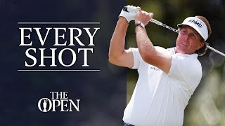 Every Shot  Phil Mickelson Championship Round  142nd Open Championship [upl. by Haldi]