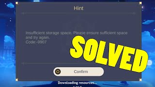 How To Fix Genshin Impact Insufficient Storage Space Problem on Android  Samsung Galaxy A12 [upl. by Ditzel]