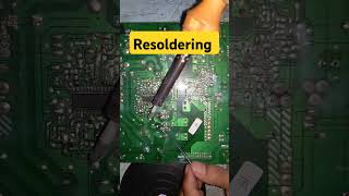 Resoldering the components in PCB soldering technology pcb building [upl. by Robinetta400]