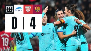 Athletic Club vs FC Barcelona 04  Resumen y goles  Highlights Liga F [upl. by Notxap]